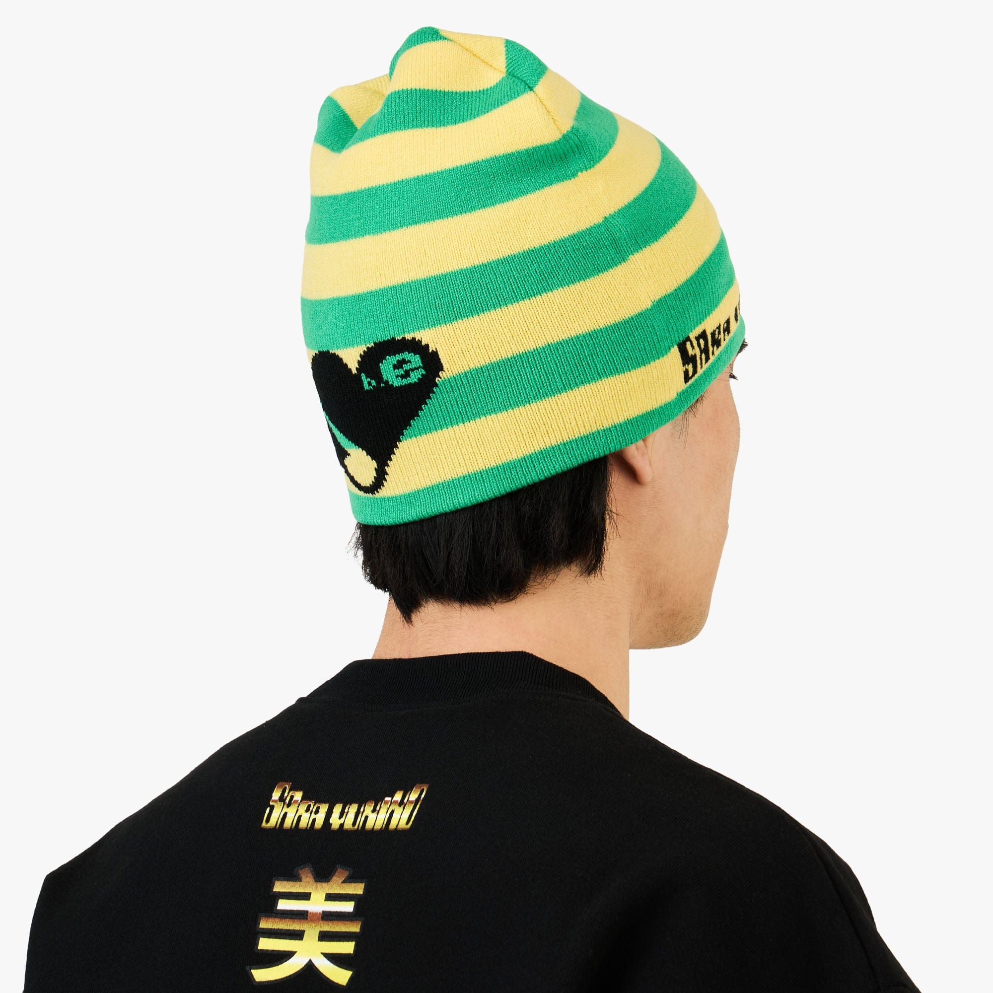 b.Eautiful x Sara Yukiko b.e Bad Beanie Green / Yellow