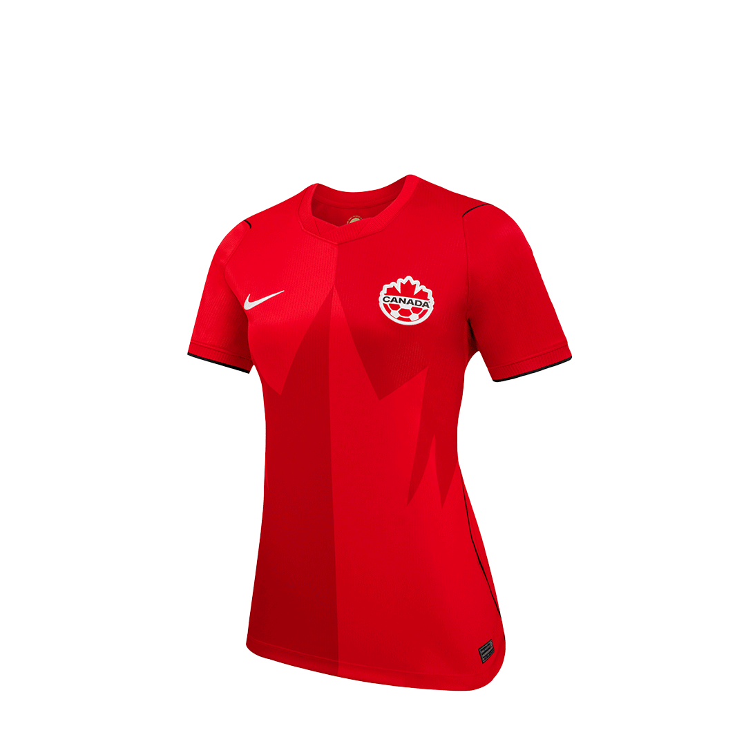 Nike WOMEN'S CANADA SOCCER STADIUM HOME RED JERSEY