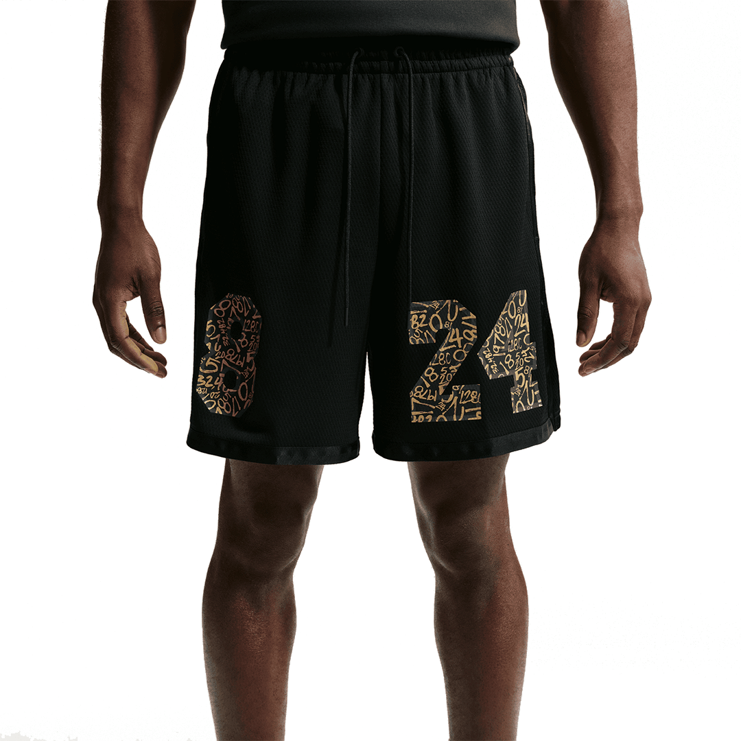 Nike KOBE 8.24. BASKETBALL SHORTS BLACK / METALLIC GOLD