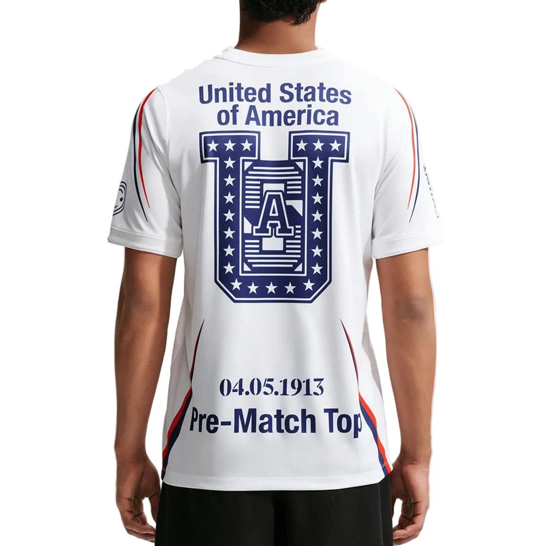 Nike USA X V.A.A. ACADEMY PRO T-SHIRT WHITE / DEEP ROYAL BLUE