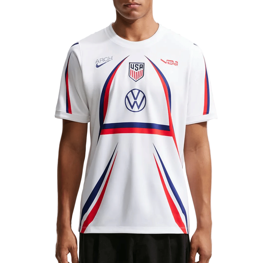 Nike USA X V.A.A. ACADEMY PRO T-SHIRT WHITE / DEEP ROYAL BLUE