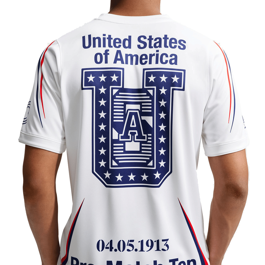 Nike USA X V.A.A. ACADEMY PRO T-SHIRT WHITE / DEEP ROYAL BLUE