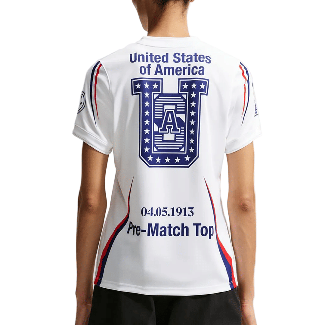 Nike WOMEN'S USA X V.A.A. JERSEY WHITE / DEEP ROYAL BLUE