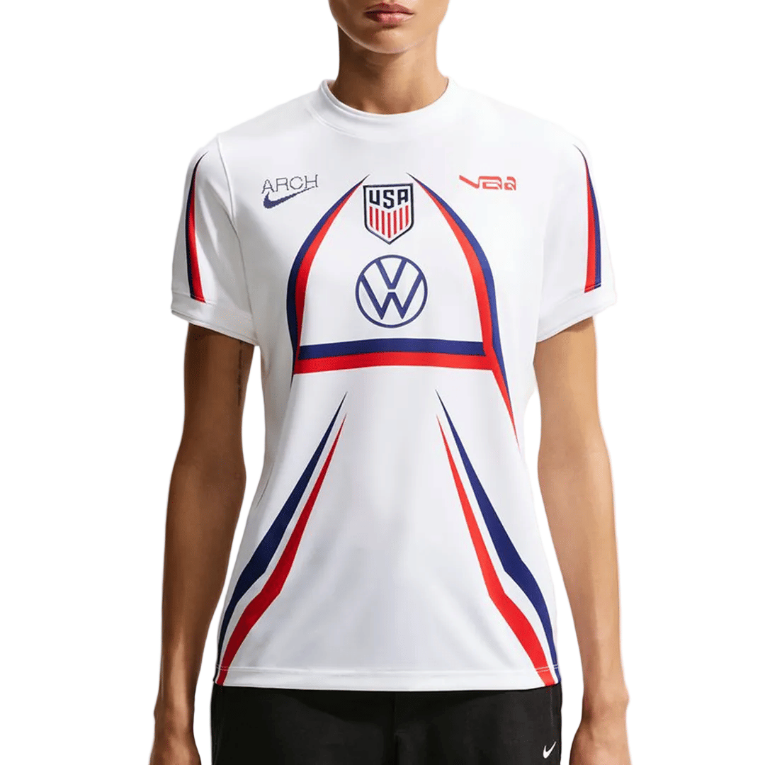 Nike WOMEN'S USA X V.A.A. JERSEY WHITE / DEEP ROYAL BLUE