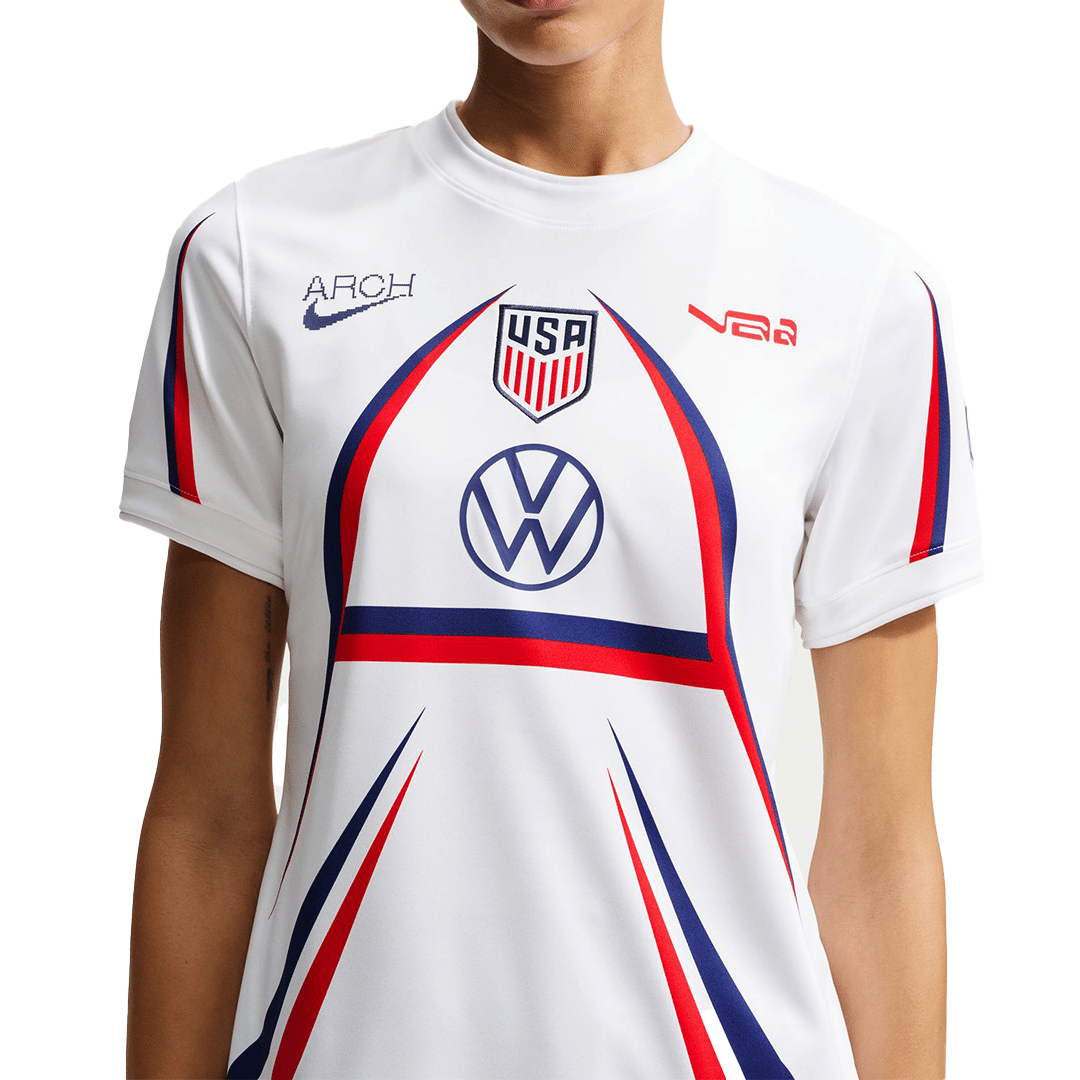 Nike WOMEN'S USA X V.A.A. JERSEY WHITE / DEEP ROYAL BLUE