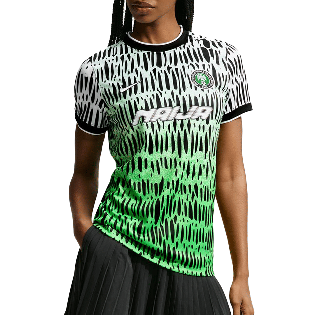 Nike WOMEN'S NIGERIA X SLAWN JERSEY BLACK / WHITE