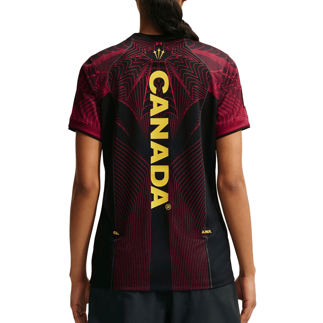 Nike WOMEN'S CANADA X NOCTA T-SHIRT BLACK / UNIVERSITY RED