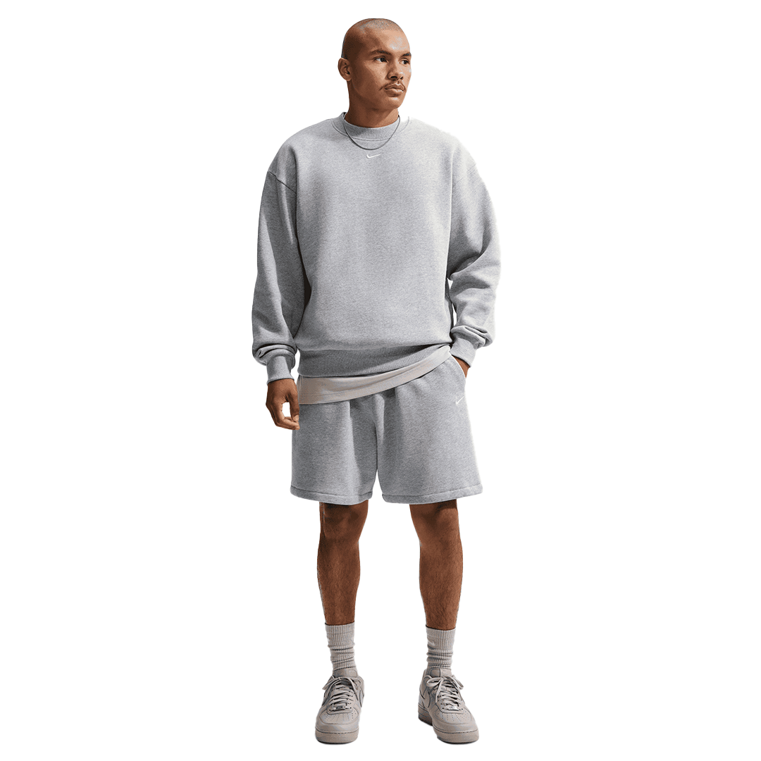 Nike SOLO FLEECE SHORTS DARK GREY HEATHER