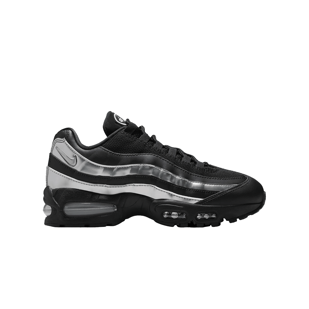 Nike WOMEN'S AIR MAX 95 "BIG BUBBLE" BLACK / METALLIC SILVER