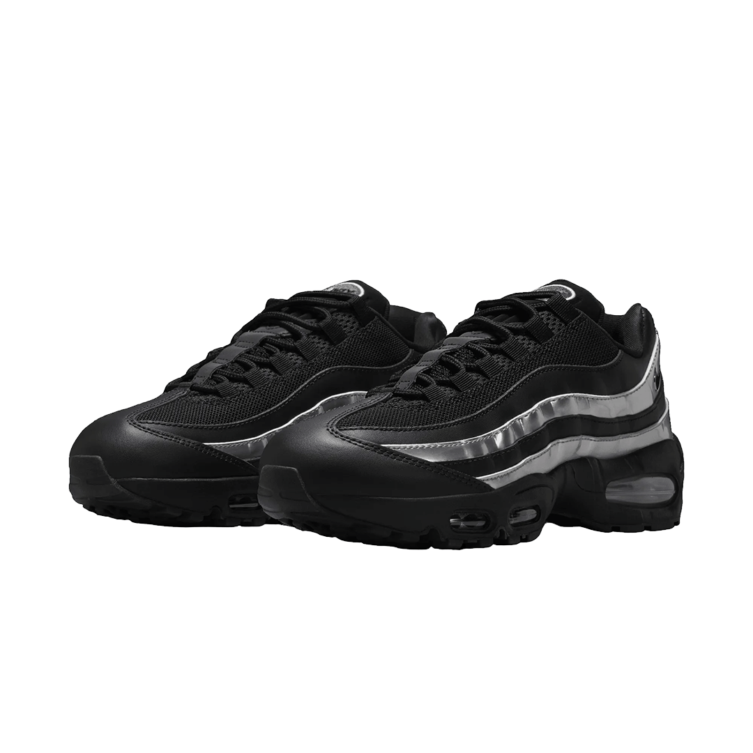 Nike WOMEN'S AIR MAX 95 "BIG BUBBLE" BLACK / METALLIC SILVER