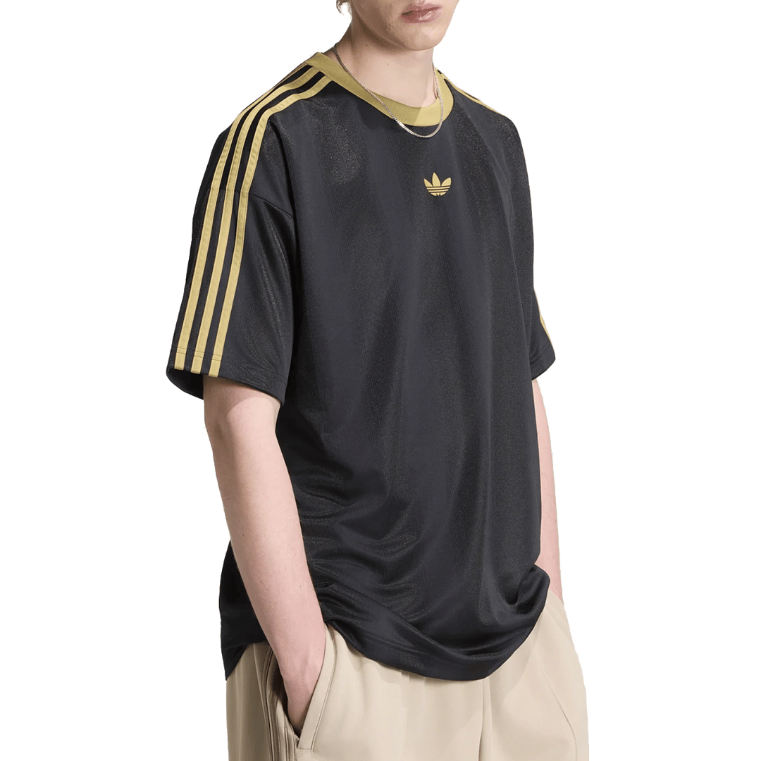 adidas ADICOLOR JACQUARD JERSEY T-SHIRT BLACK