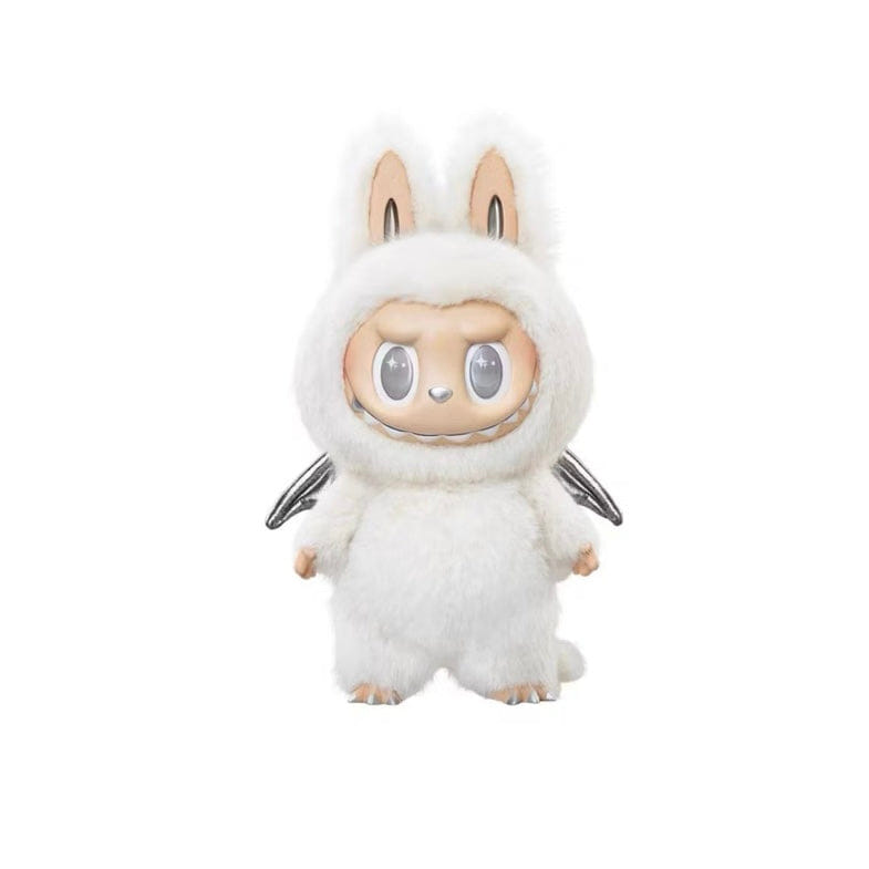Pop Mart Labubu The Monsters ZIMOMO Angel In Clouds Figure Vinyl Plush Doll with Tote Bag
