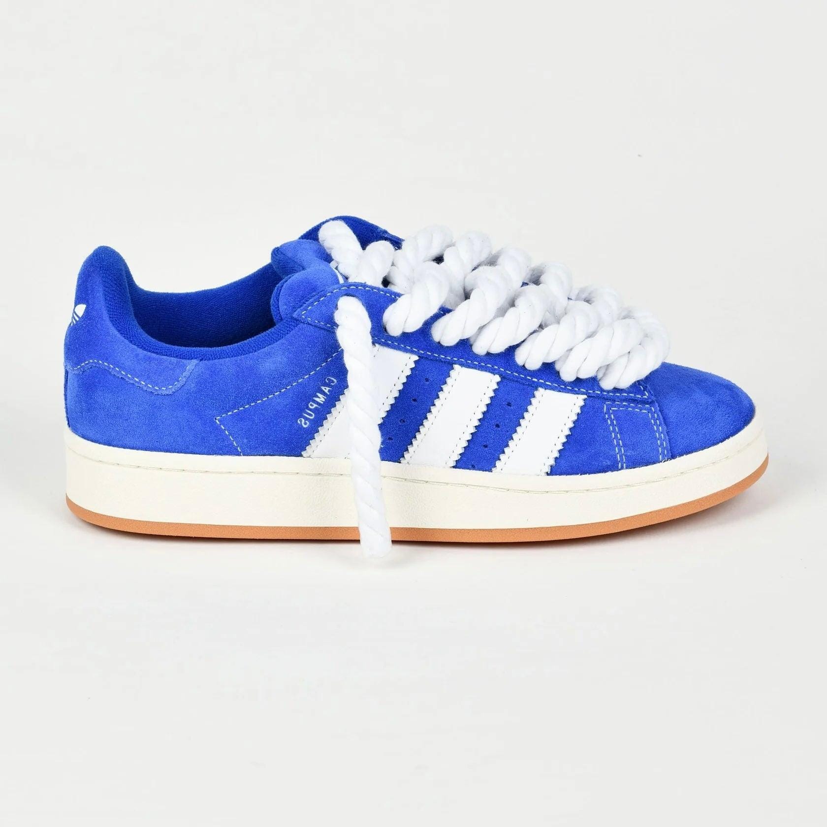adidas Blue Adidas Campus 00 Rope Laces Custom White