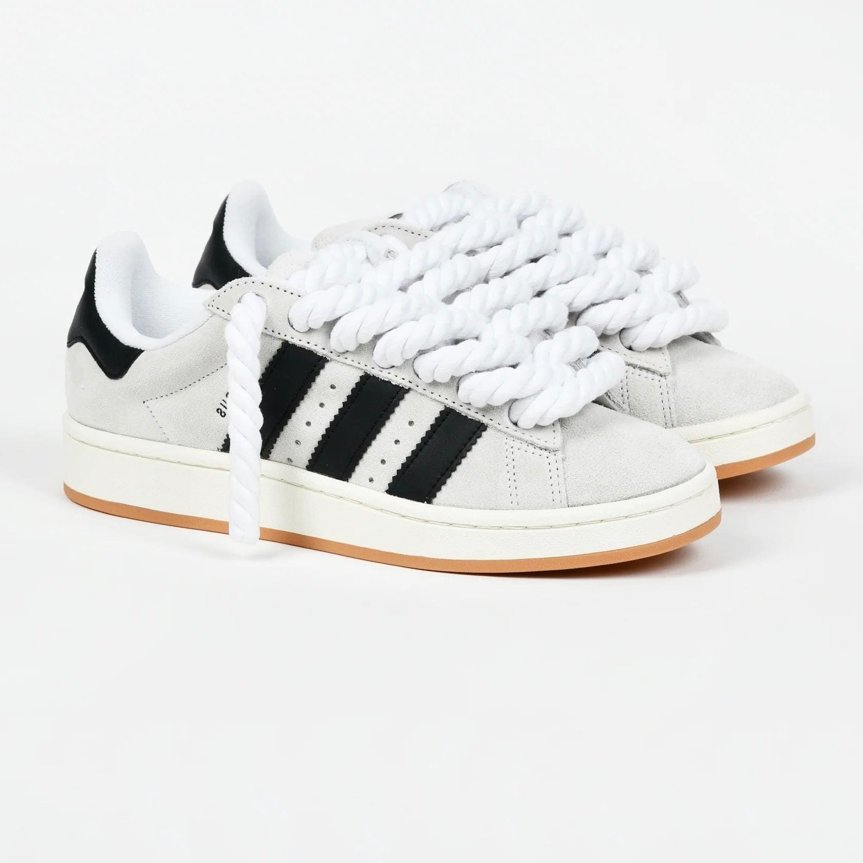 adidas Beige Adidas Campus 00 Rope Laces Custom White