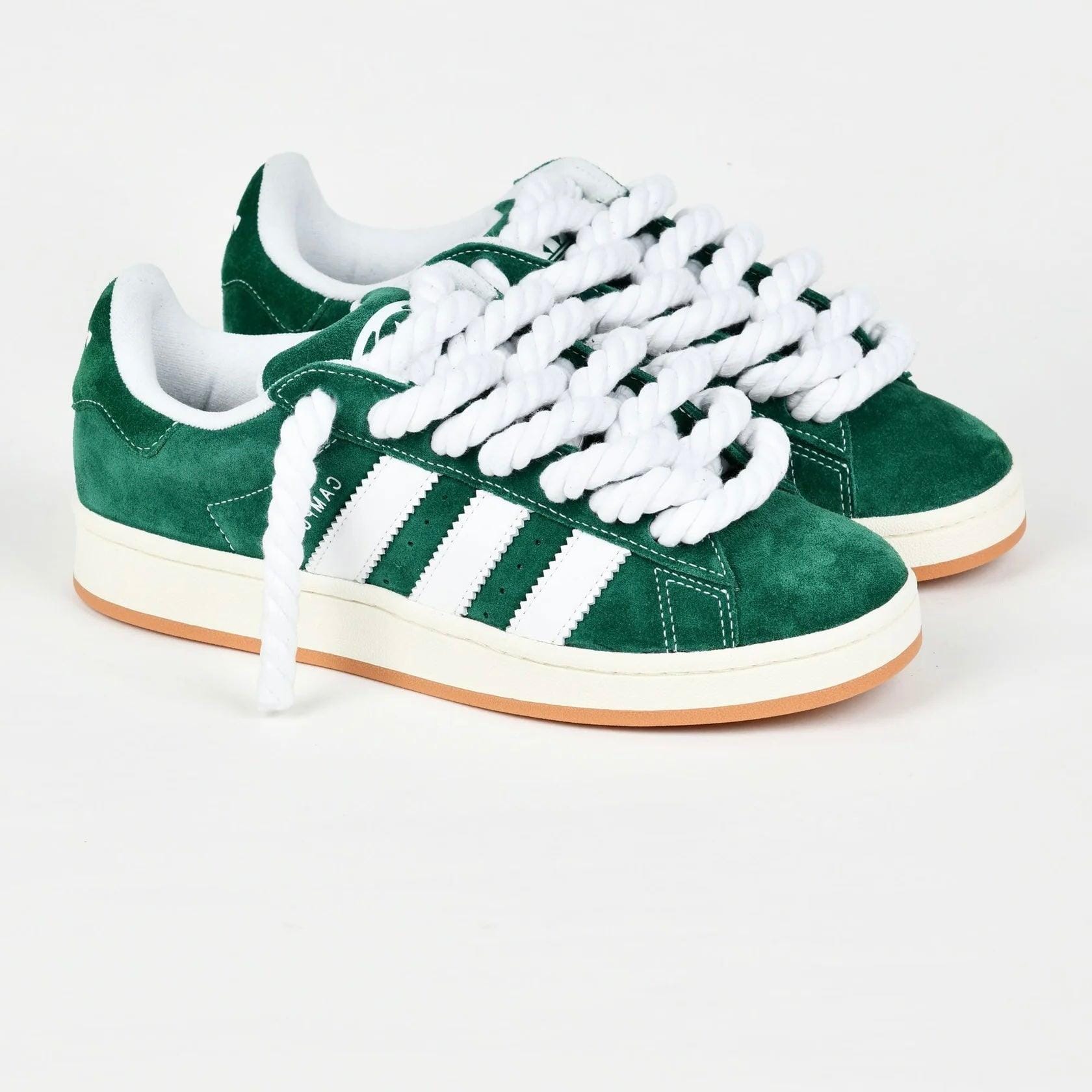 adidas Green Adidas Campus 00 Rope Laces Custom White