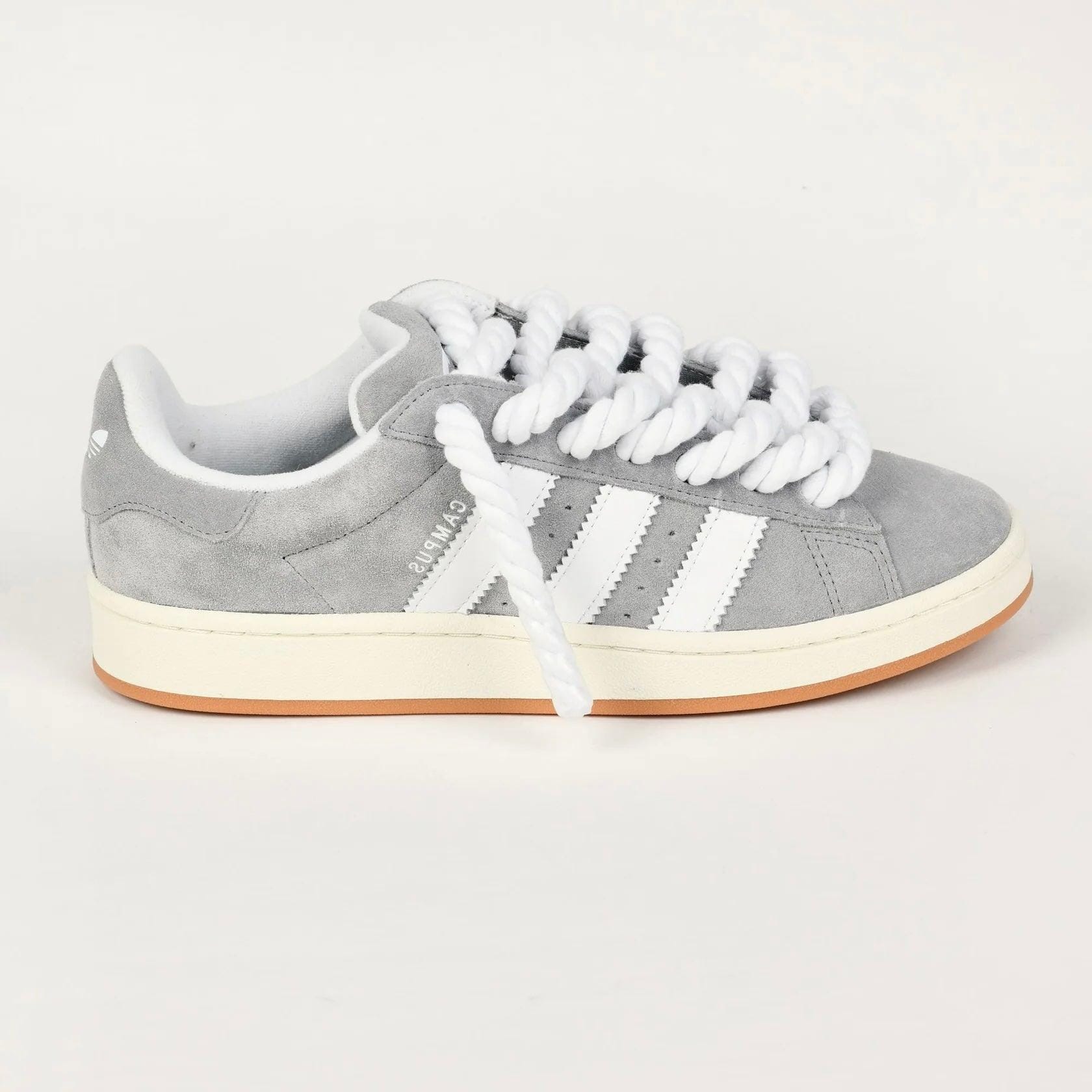 adidas Grey Adidas Campus 00 Rope Laces Custom White
