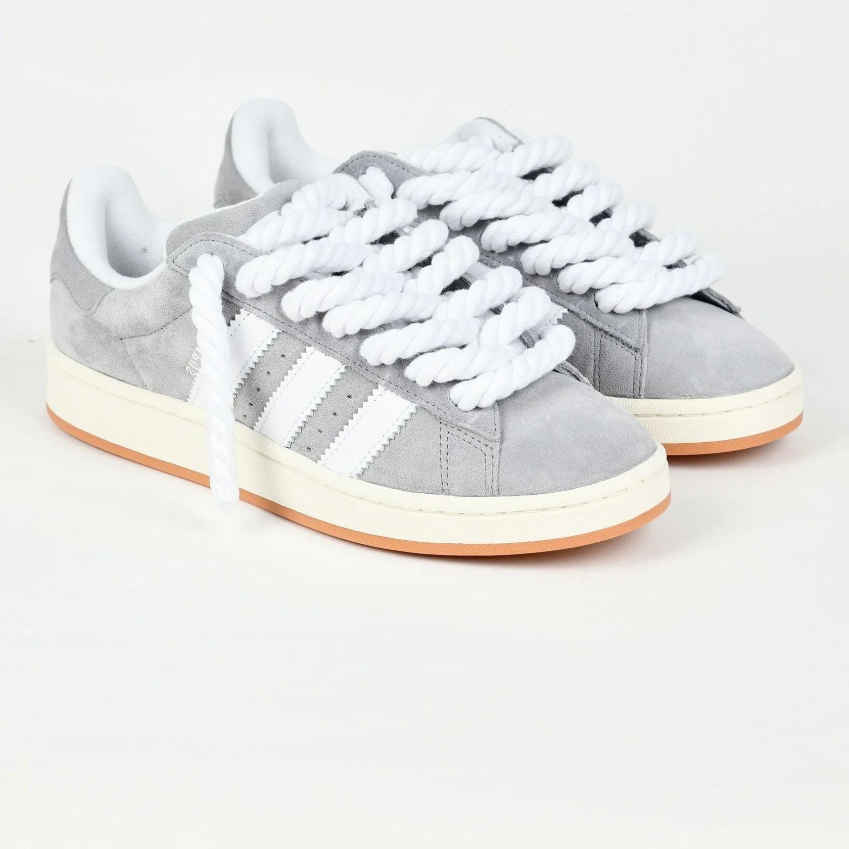 adidas Grey Adidas Campus 00 Rope Laces Custom White