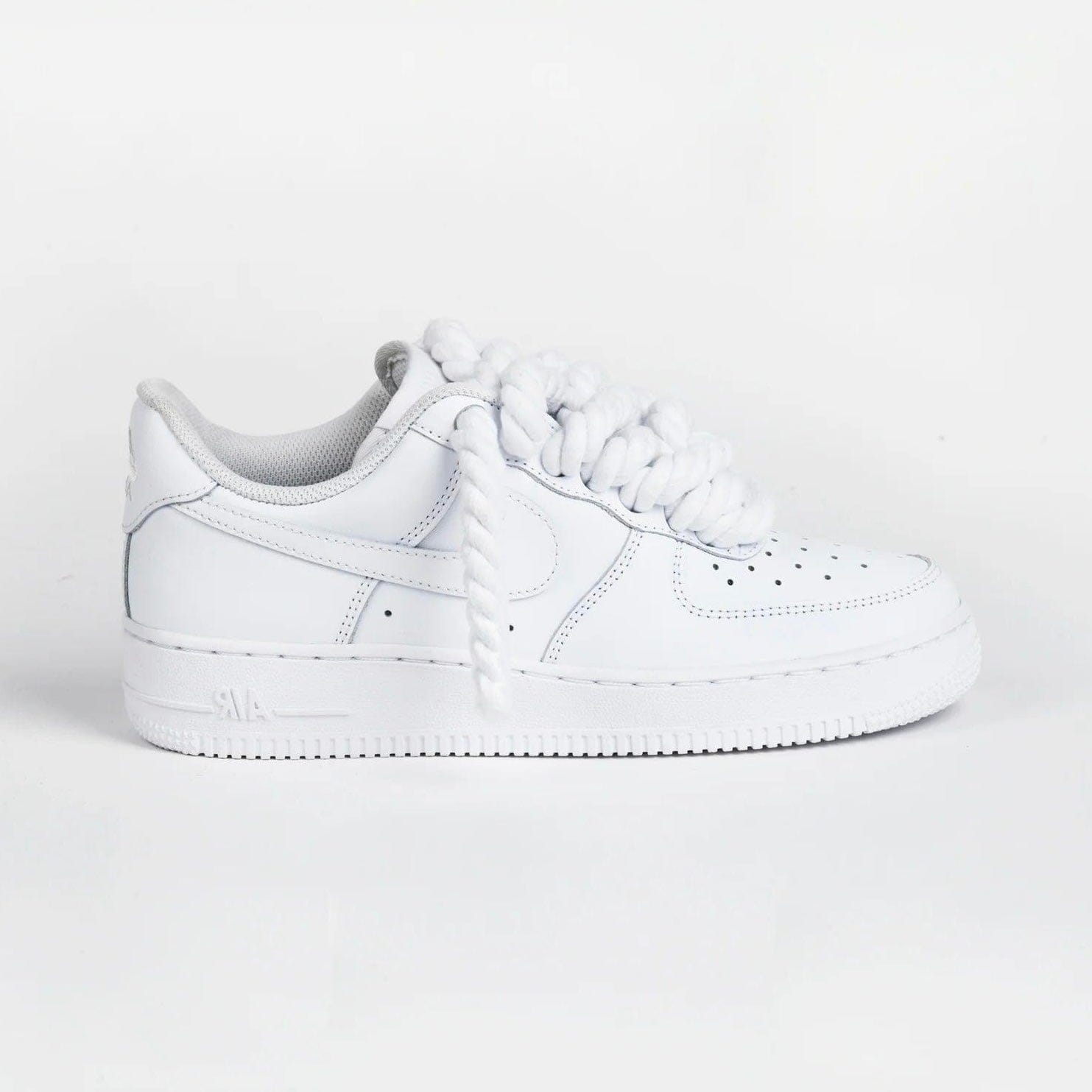 Nike Air Force 1 Rope Laces Custom Corda White