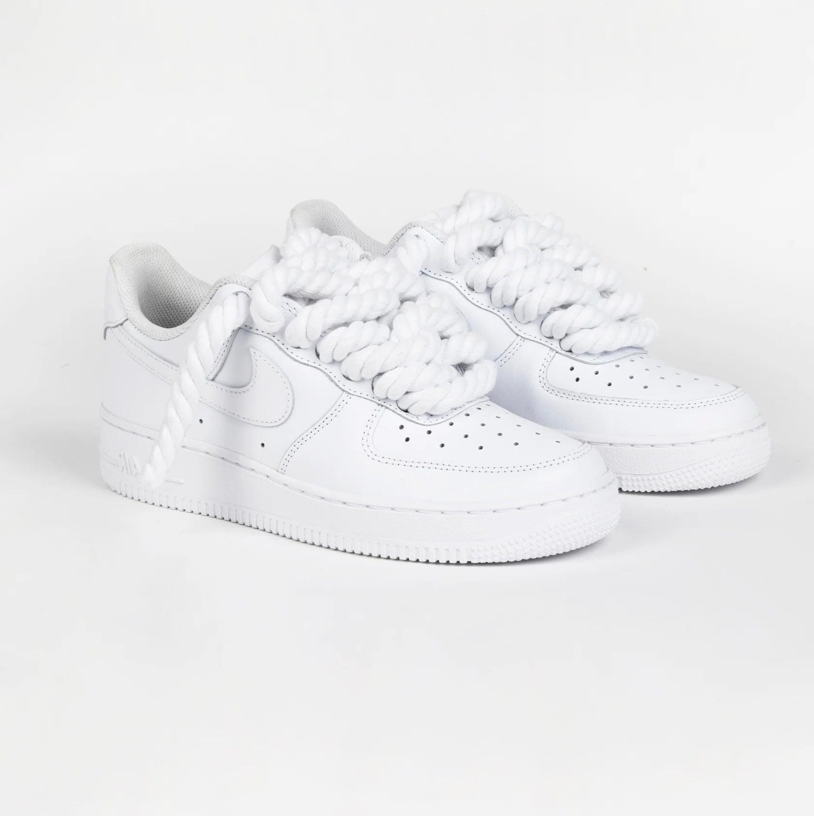 Nike Air Force 1 Rope Laces Custom Corda White