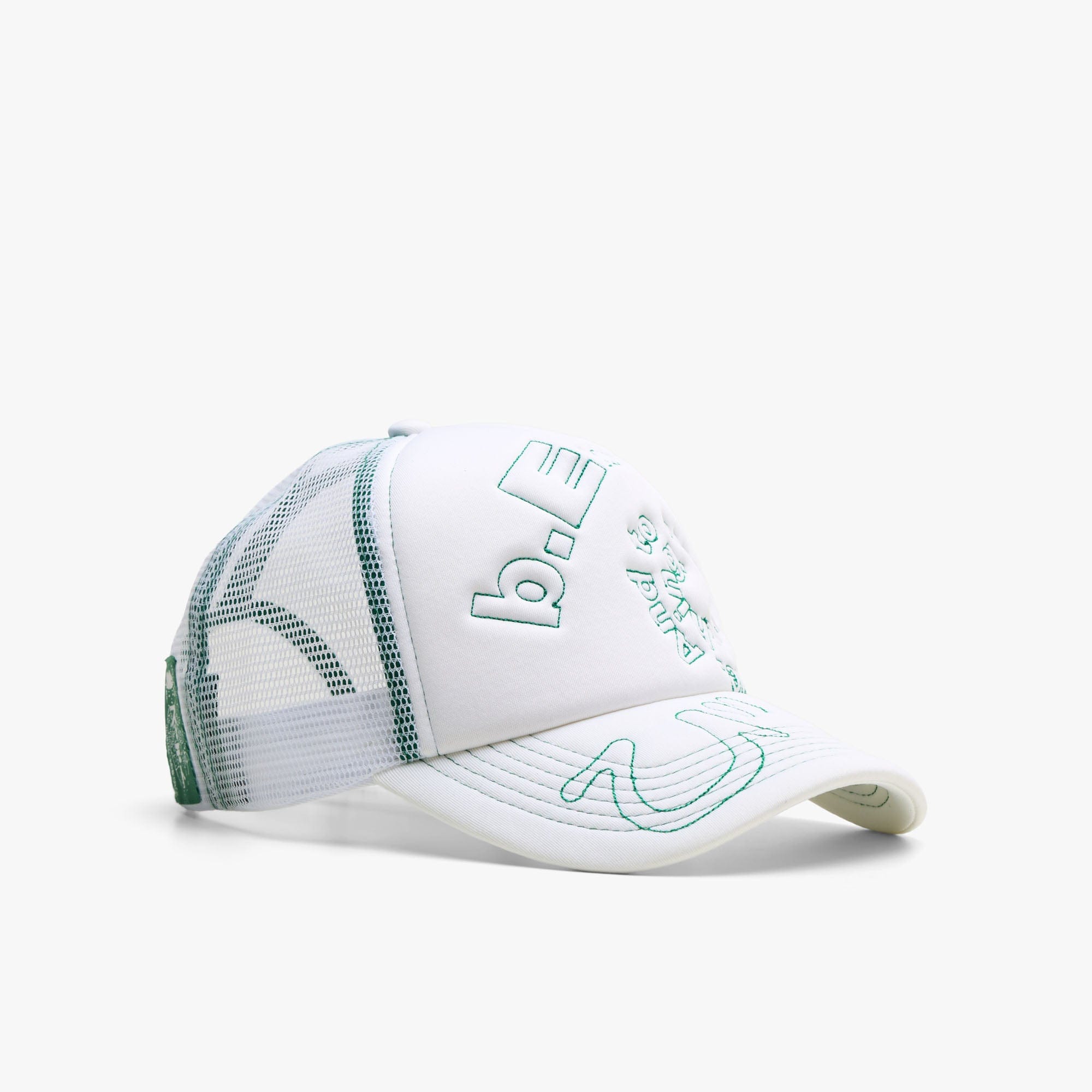 b.Eautiful b.i Foam Trucker Hat White / Green