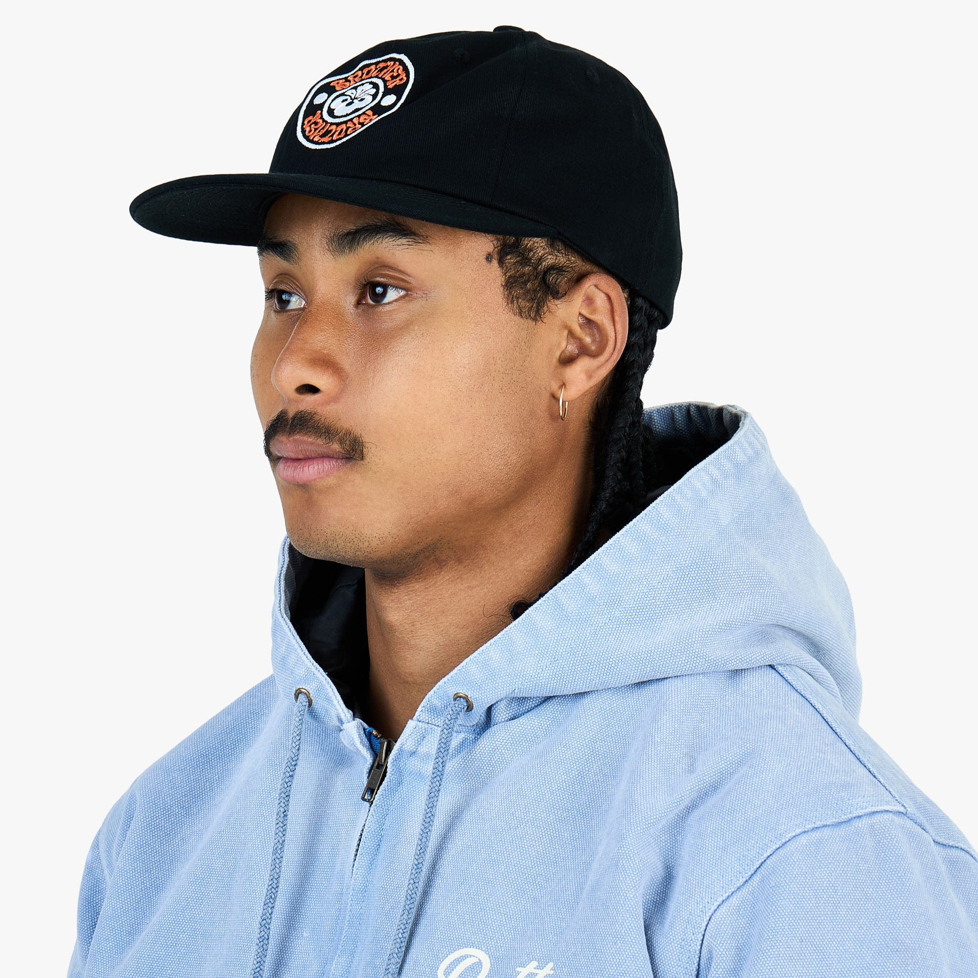 Brother Brother Flower Kine Medallion Cap / Black