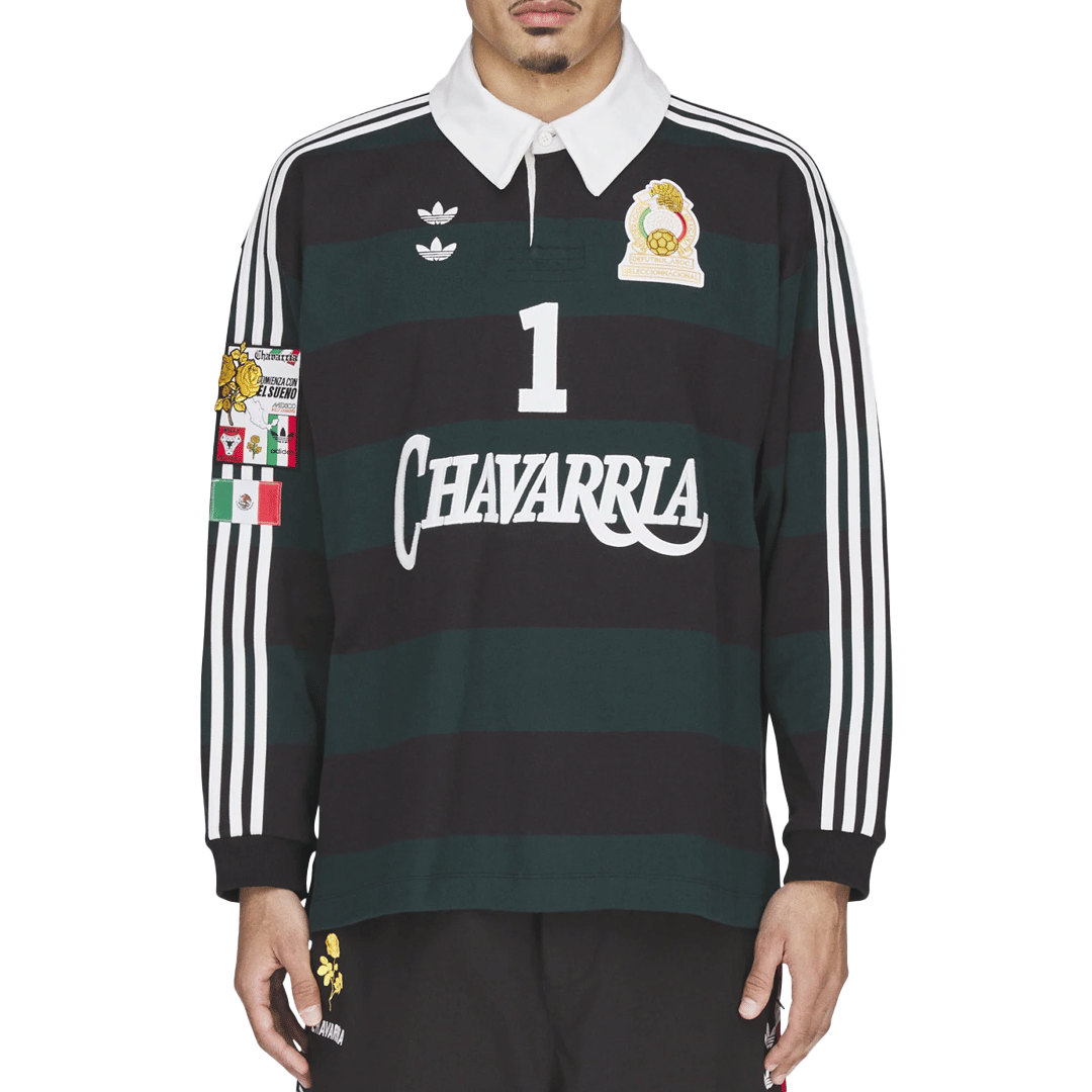 adidas CHAVARRIA LS RUGBY SHIRT BLACK