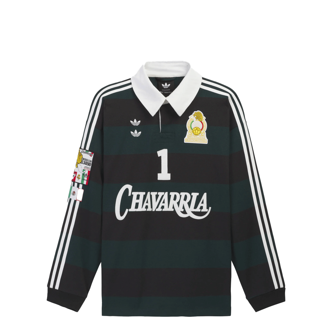 adidas CHAVARRIA LS RUGBY SHIRT BLACK