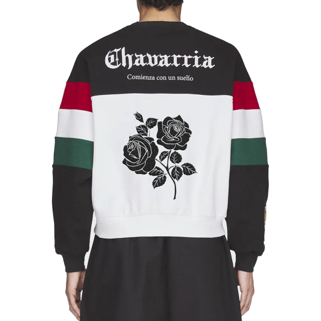 adidas CHAVARRIA FLEECE CREWNECK SWEATSHIRT BLACK