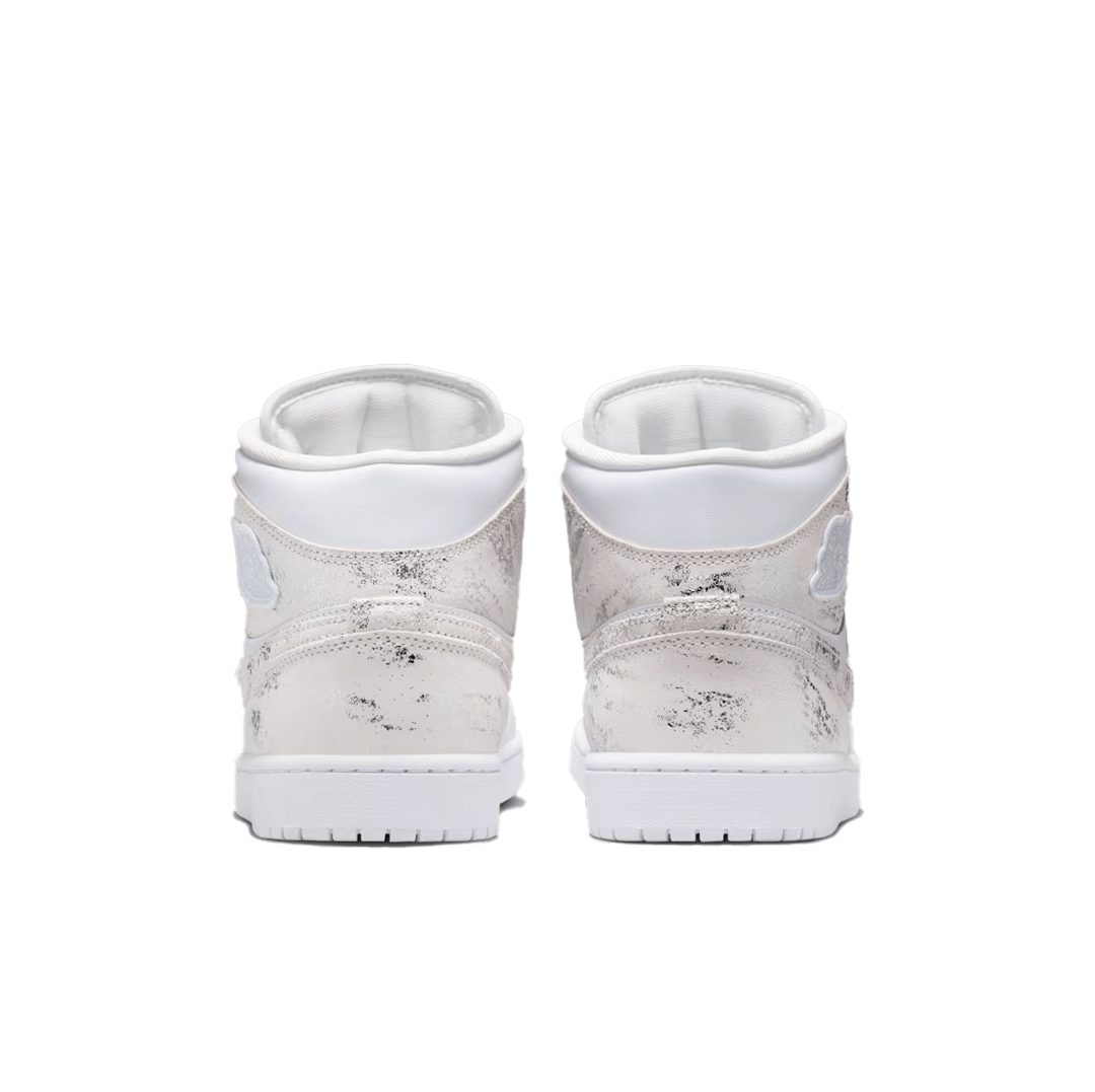 AIR JORDAN 1 MID SE WHITE / FIELD SILVER