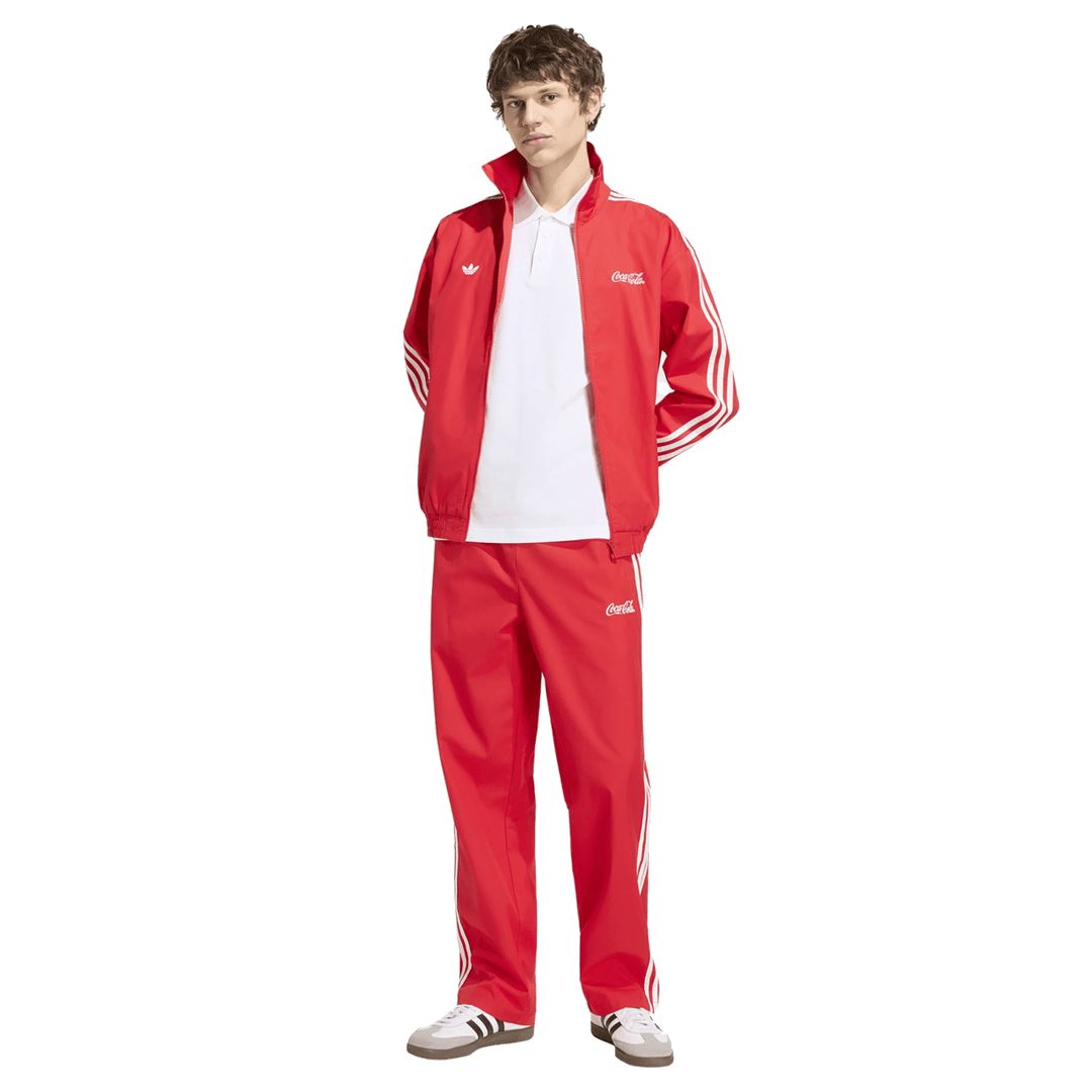 adidas COCA-COLA CLASSIC SPORT FIREBIRD TRACK PANTS VIVID RED
