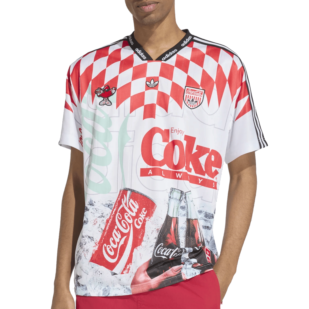 adidas COCA-COLA CLASSIC SPORT MASH-UP JERSEY WHITE / MULTI-COLOR