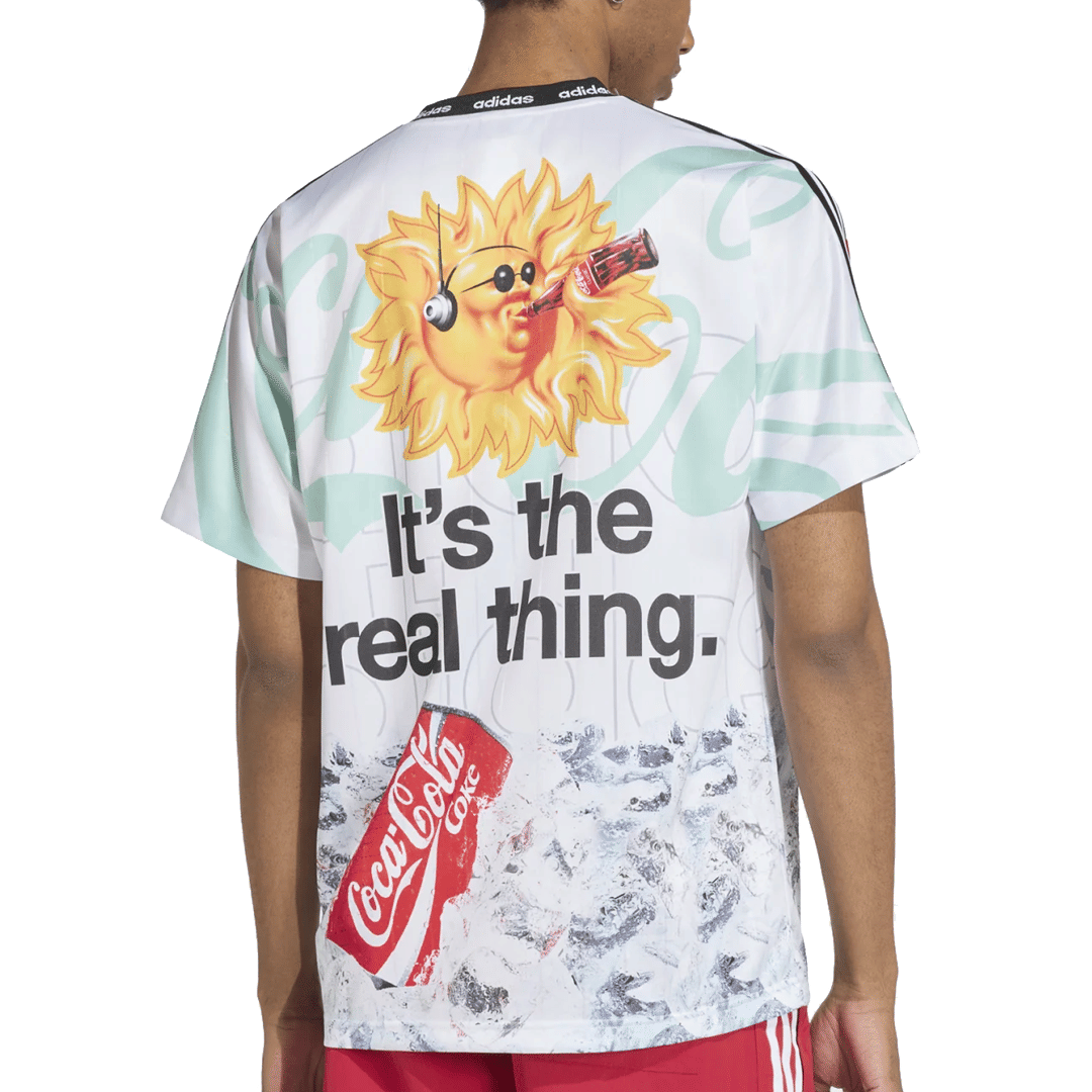 adidas COCA-COLA CLASSIC SPORT MASH-UP JERSEY WHITE / MULTI-COLOR