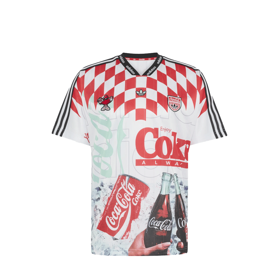 adidas COCA-COLA CLASSIC SPORT MASH-UP JERSEY WHITE / MULTI-COLOR