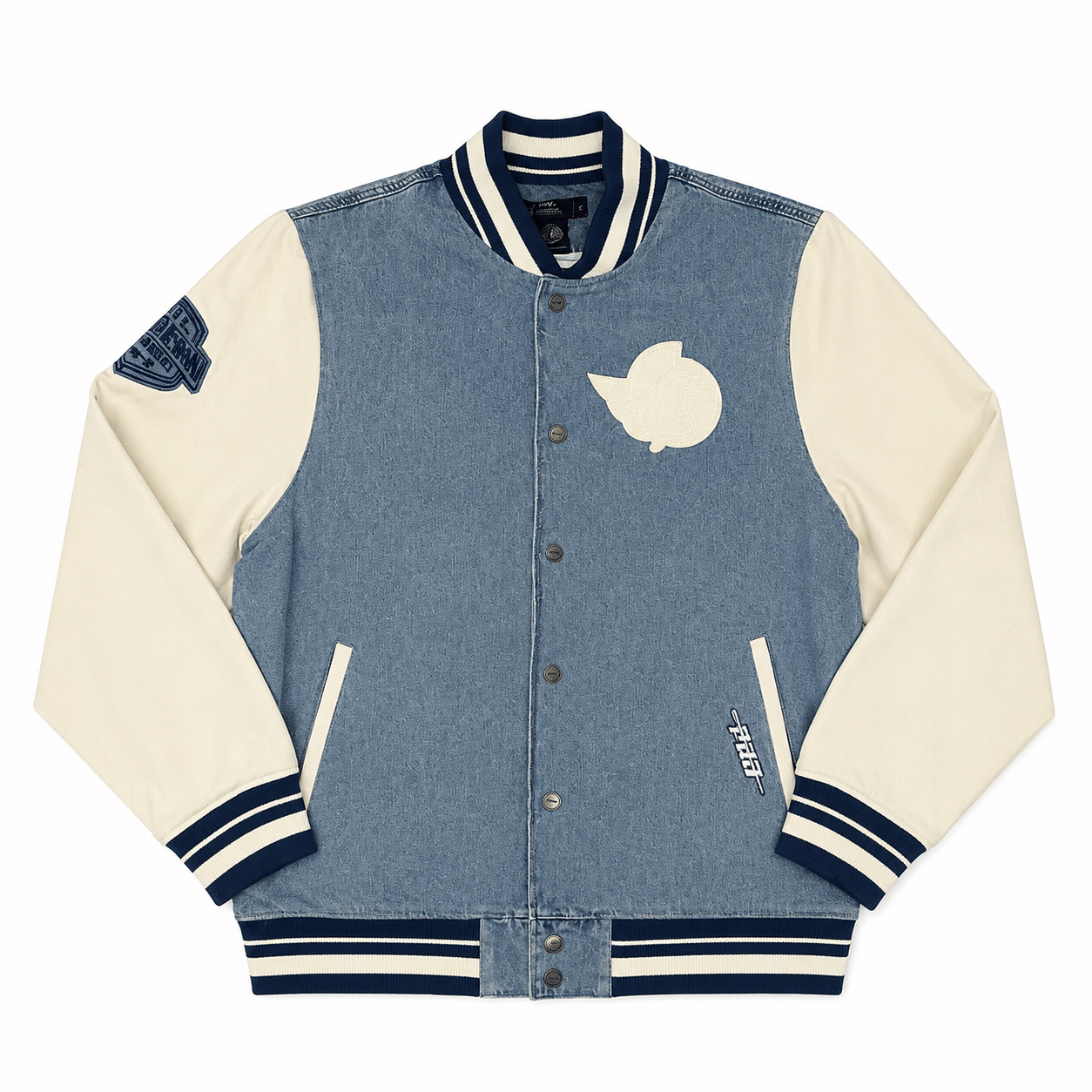PRO STANDARD OTTAWA SENATORS VARSITY JACKET DENIM BLUE