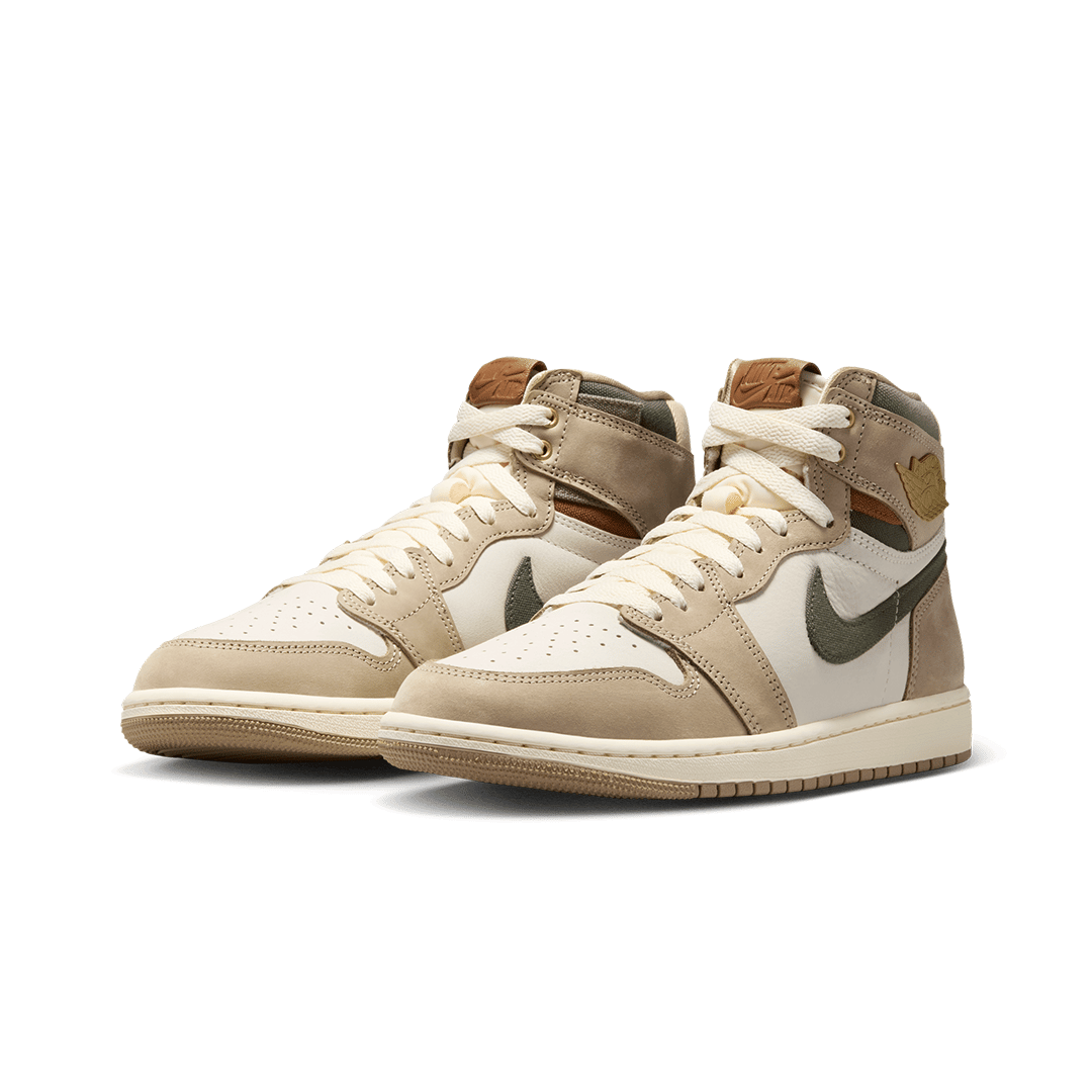 Air Jordan WOMEN'S AIR JORDAN 1 HIGH OG "KHAKI" MULTI-COLOR / SAIL