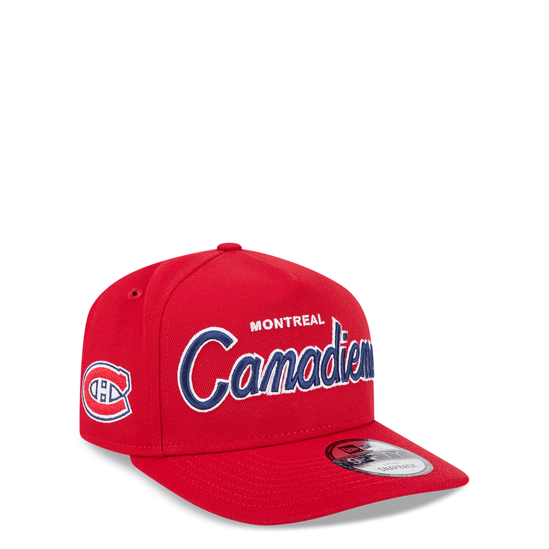 New Era MONTREAL CANADIENS NHL 9FIFTY SCRIPT A-FRAME SNAPBACK