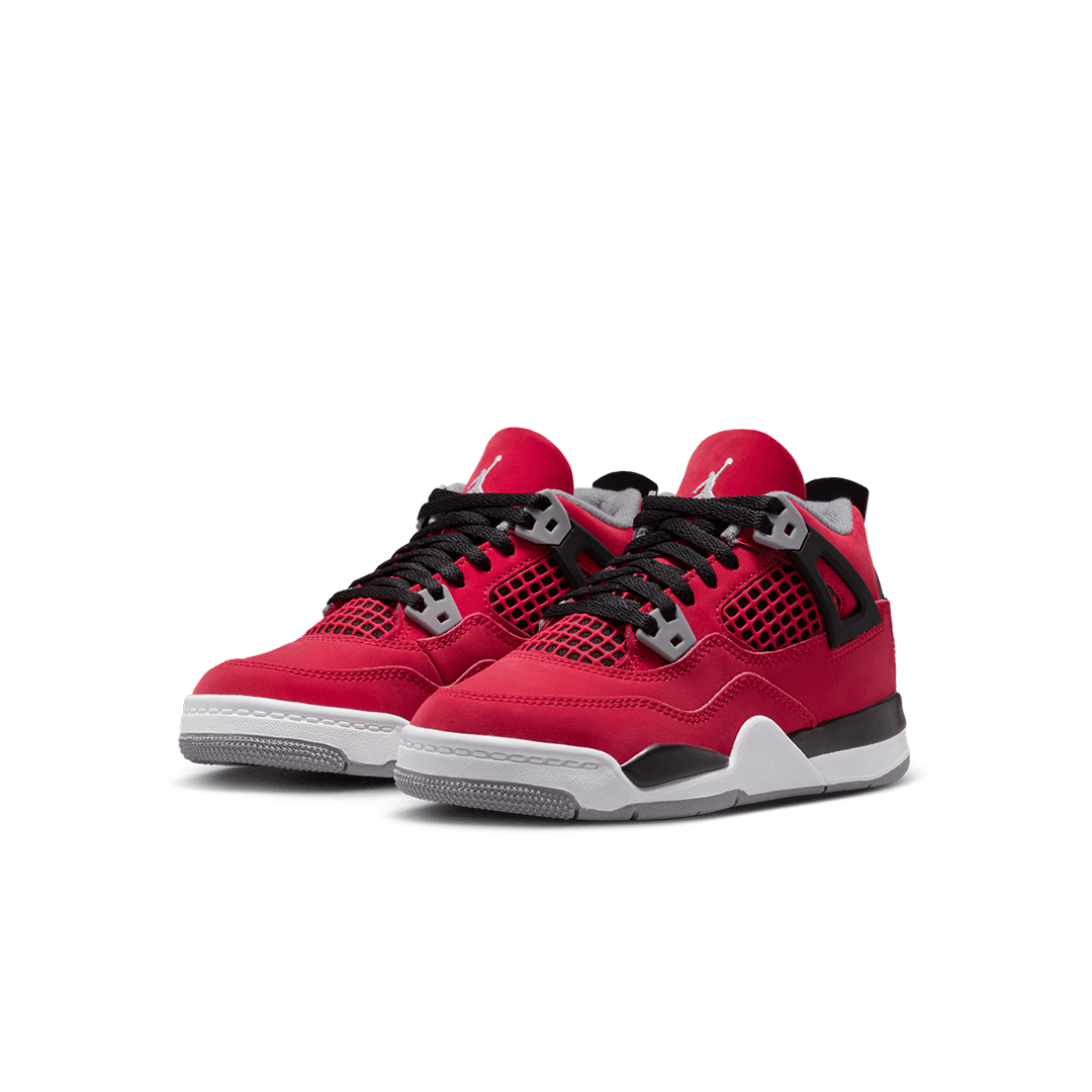 Air Jordan JORDAN 4 RETRO (PS) FIRE RED / WHITE "TORO"