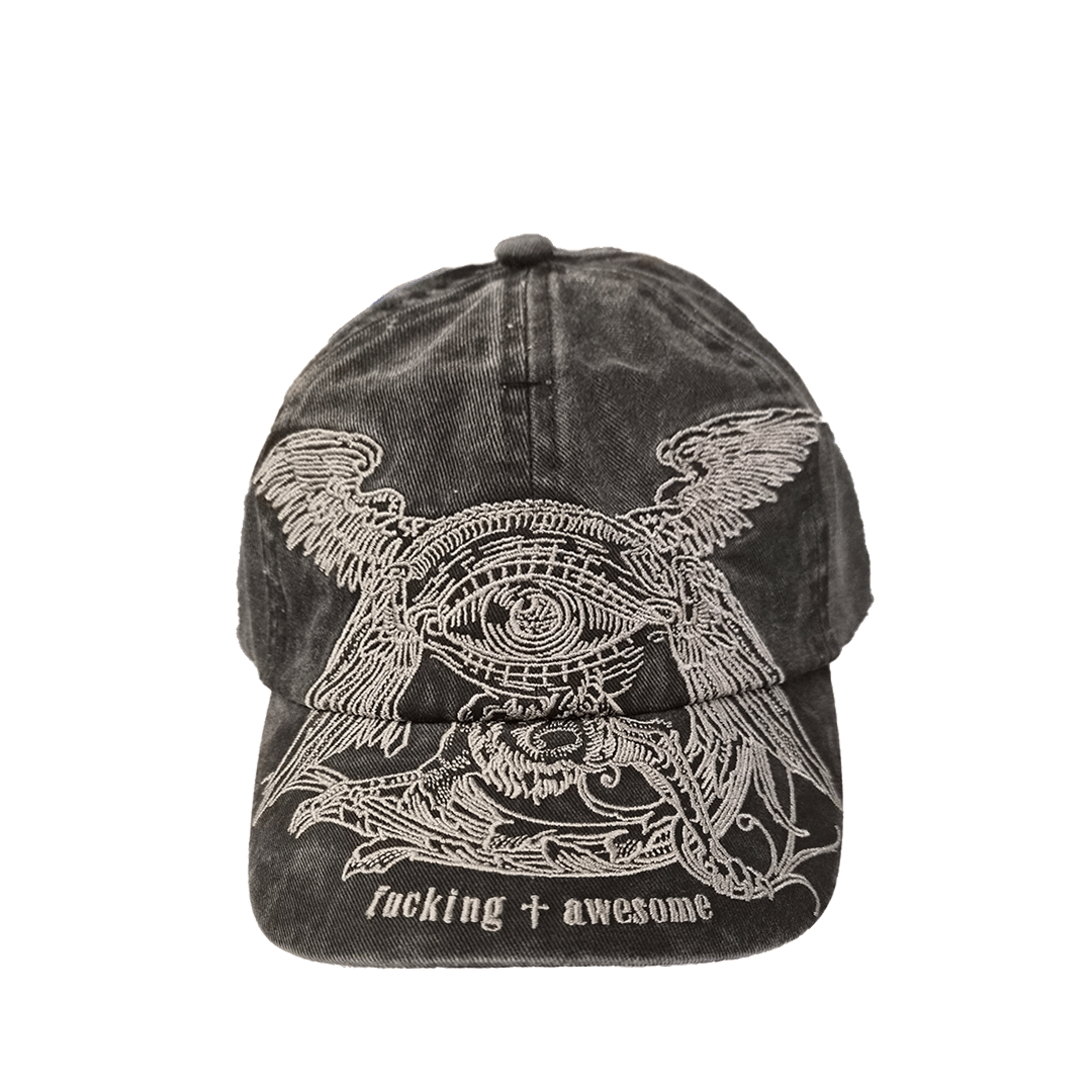 FUCKING AWESOME SEPHIRA 6 PANEL HAT WASHED BLACK
