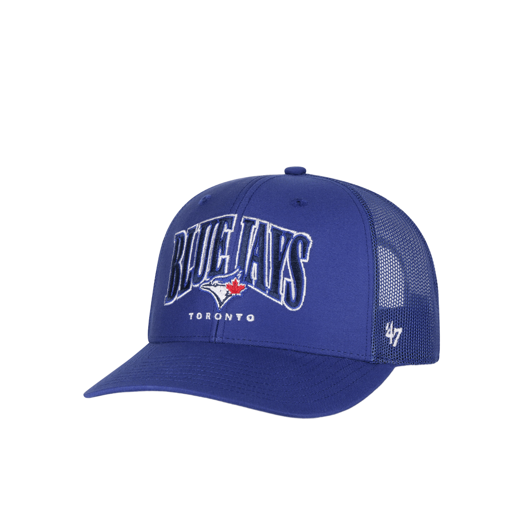 47 BRAND TORONTO BLUE JAYS DRAWBRIDGE '47 TRUCKER HAT BLUE