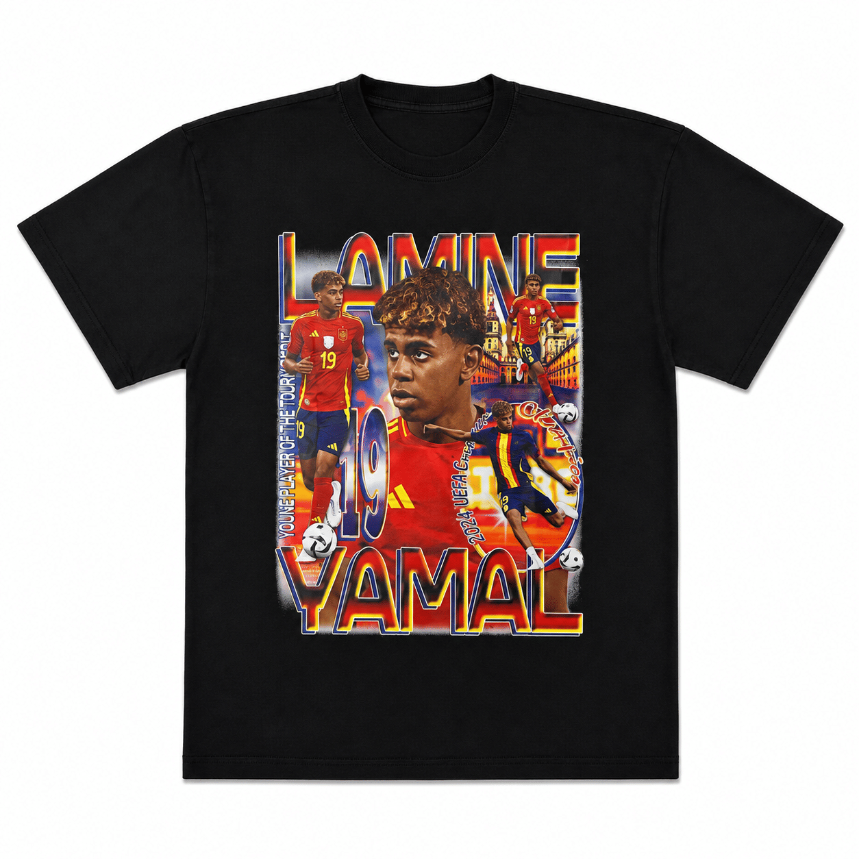 CAPITAL COURT LAMINE YAMAL "YOUNG PLAYER OF THE TOURNAMENT" GRAPHIC TEE BLACK