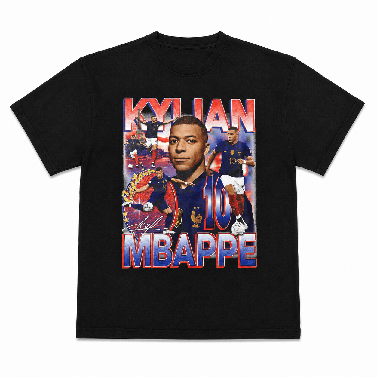 CAPITAL COURT CAPTAIN KYLIAN MBAPPE GRAPHIC TEE BLACK