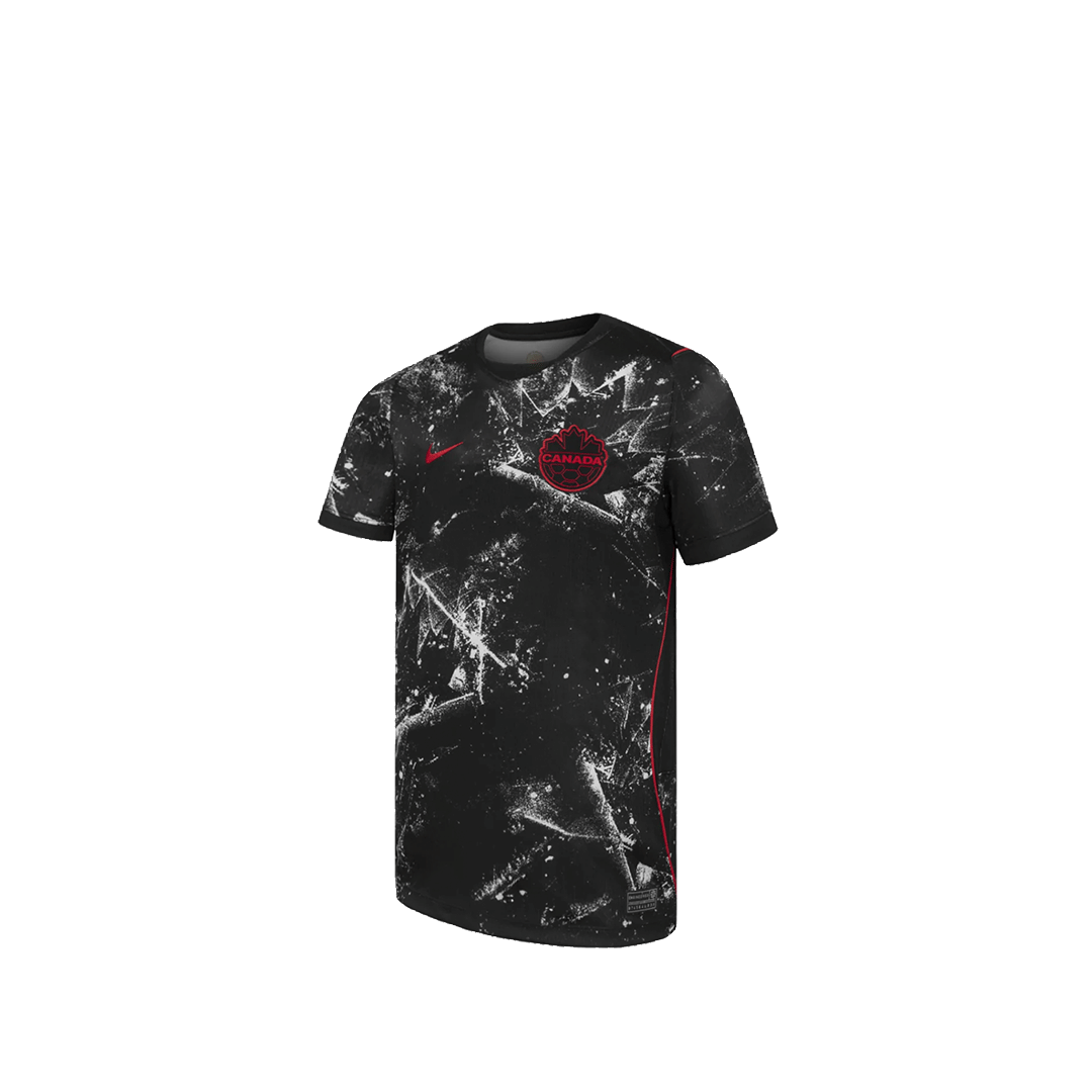 Nike KIDS' CANADA 2026 STADIUM AWAY T-SHIRT BLACK