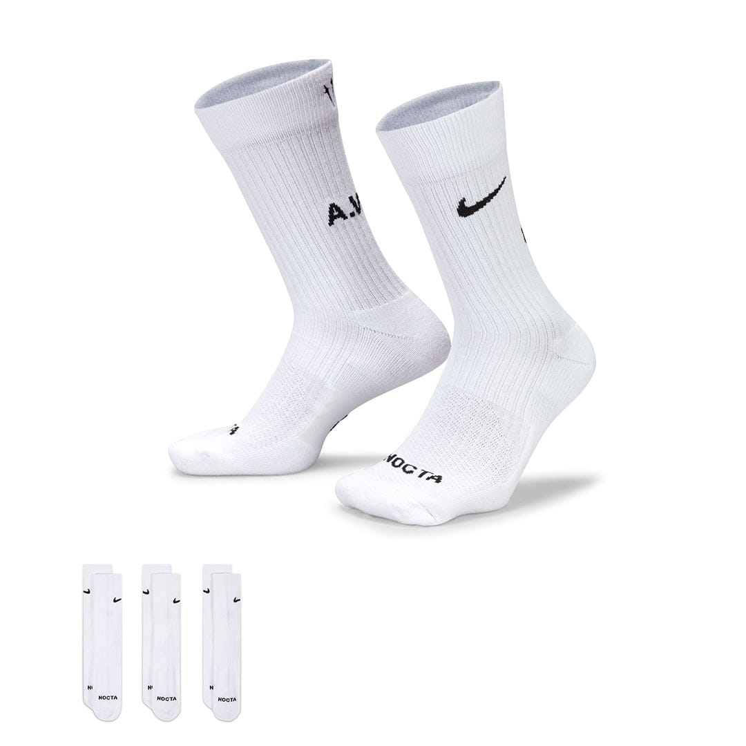 Nike NOCTA CREW SOCKS WHITE (3 PAIRS)