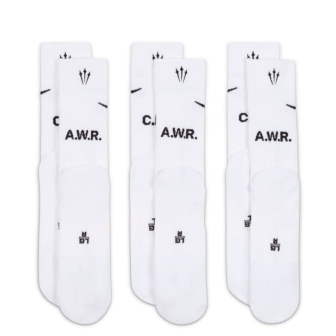 Nike NOCTA CREW SOCKS WHITE (3 PAIRS)