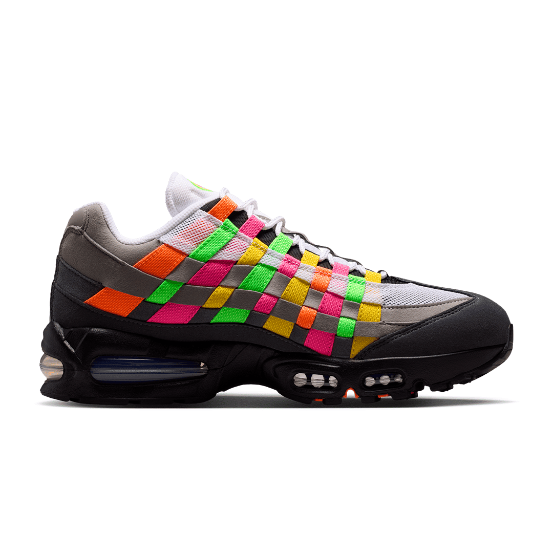 Nike AIR MAX 95 BIG BUBBLE WOVEN WHITE / PURPLE DYNASTY
