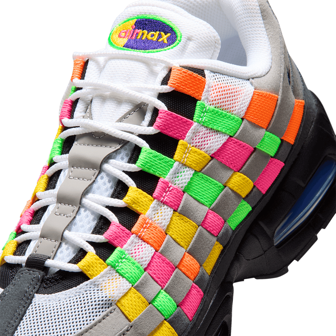 Nike AIR MAX 95 BIG BUBBLE WOVEN WHITE / PURPLE DYNASTY