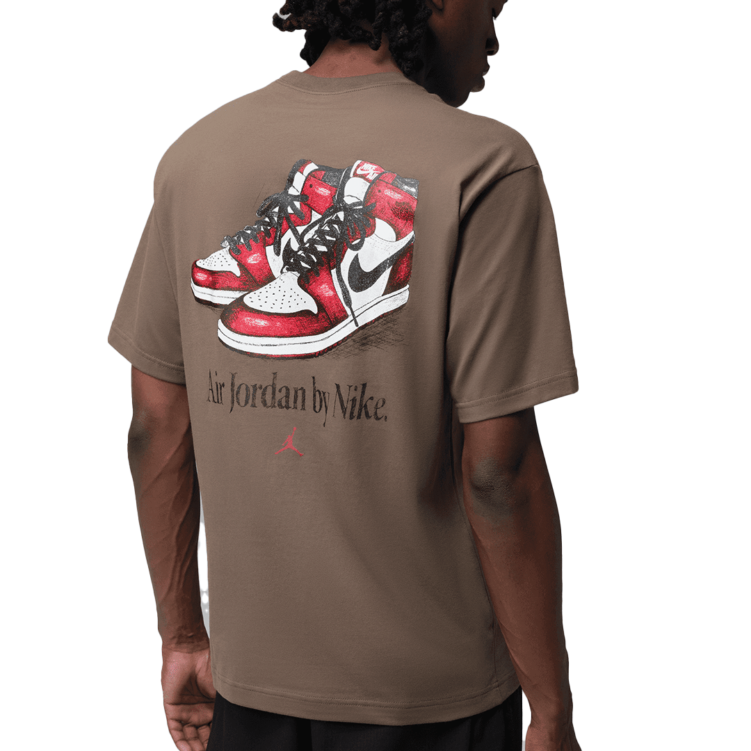 Air Jordan BROOKLYN AIR JORDAN T-SHIRT BROWN PALOMINO