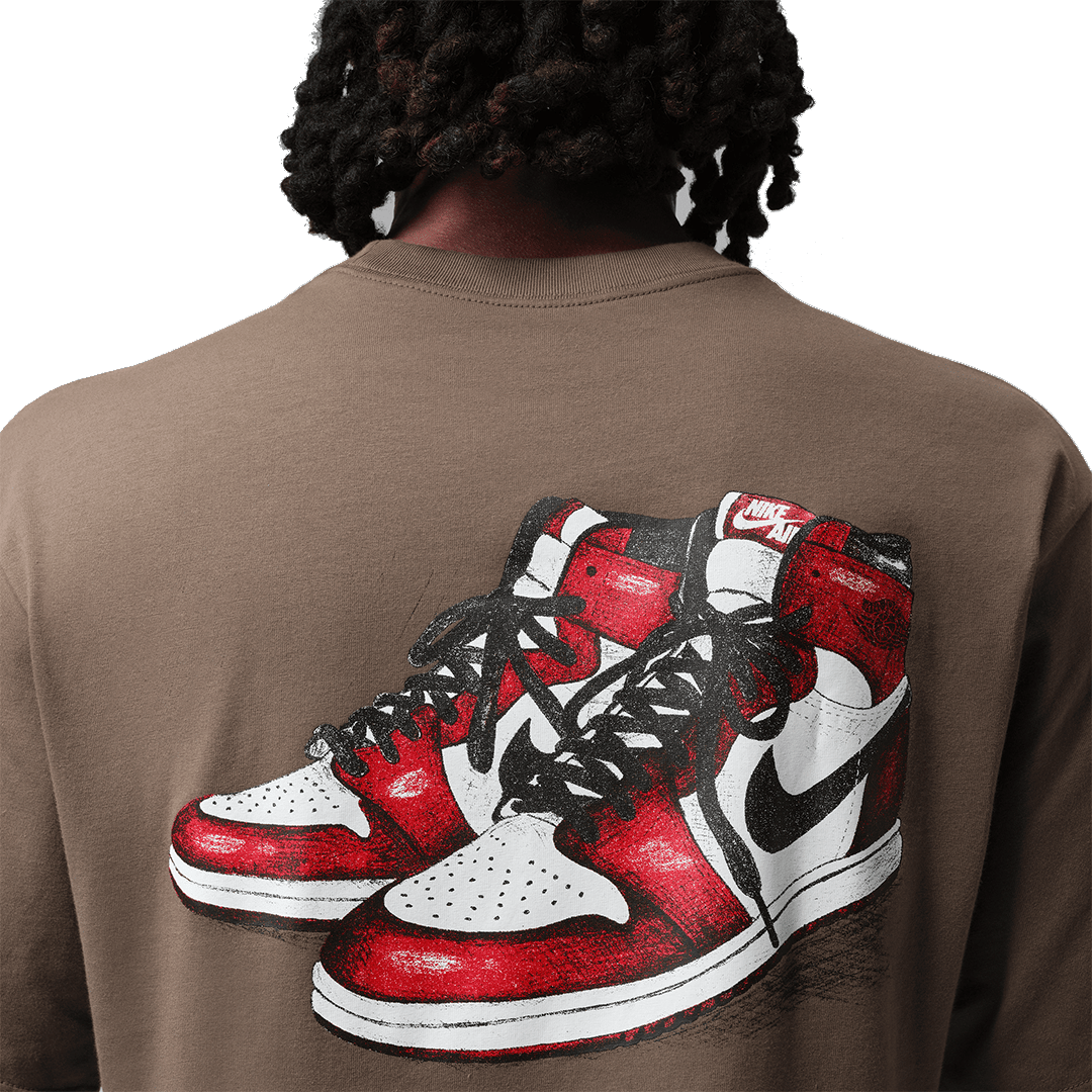 Air Jordan BROOKLYN AIR JORDAN T-SHIRT BROWN PALOMINO