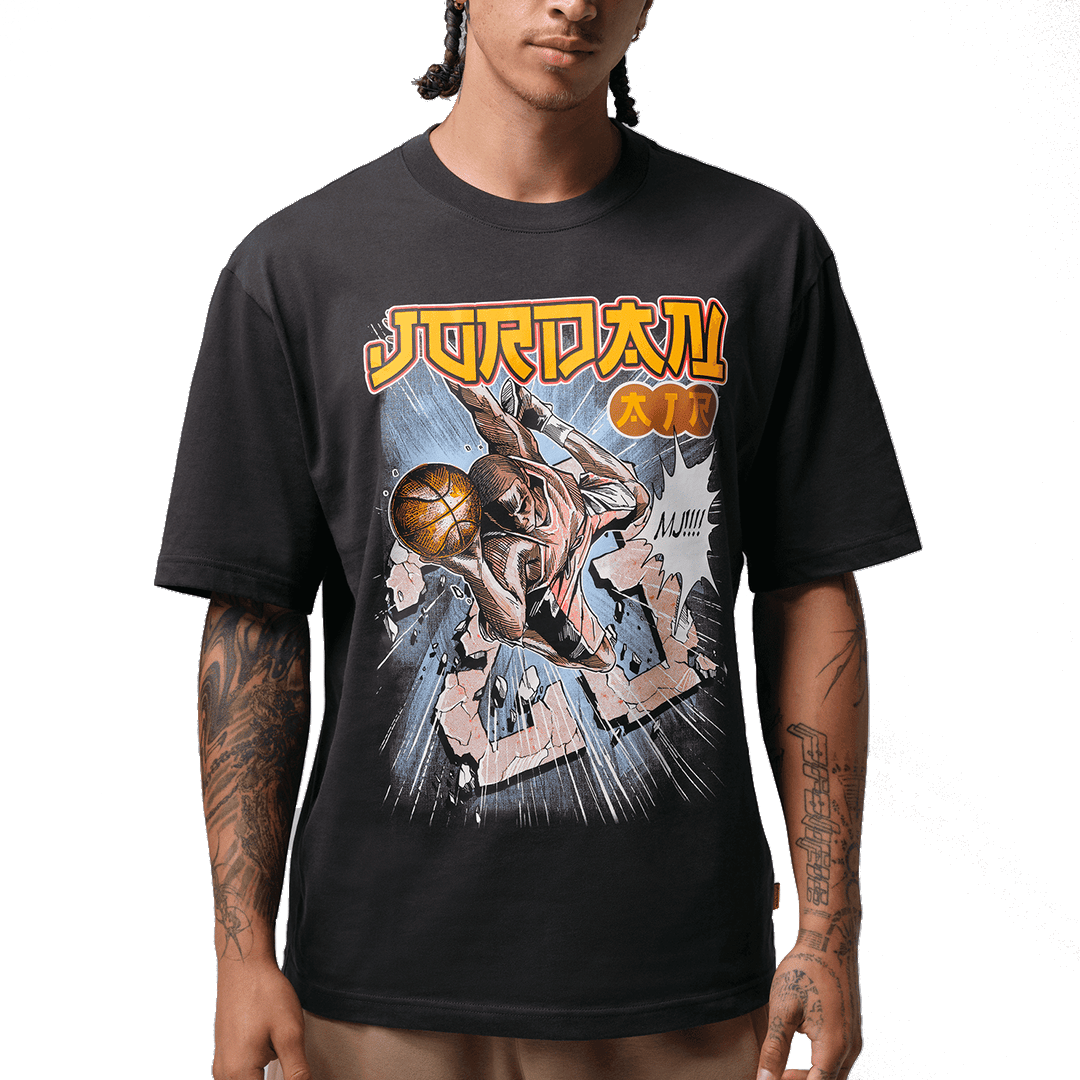 Air Jordan MJ BROOKLYN 85 ANIME T-SHIRT OFF NOIR