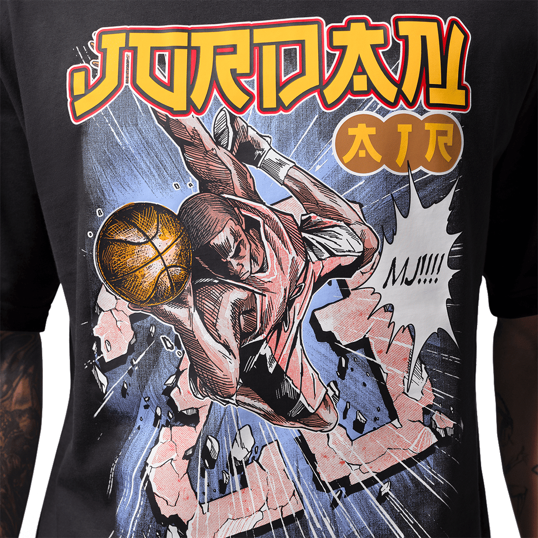 Air Jordan MJ BROOKLYN 85 ANIME T-SHIRT OFF NOIR